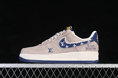 All categories Nk Air Force 1 Air Force series Nk Air Force 1 Low Air Force low top Nike Air Force 1 '07 Low LV joint gray blue pig leather Air Force 1 low top casual sneakers KL1688-004